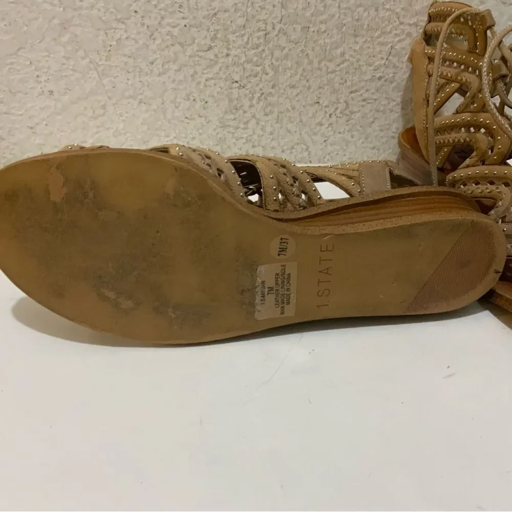 1. State Maygan Mini Wedge Sandal Grasshopper Size 7 M